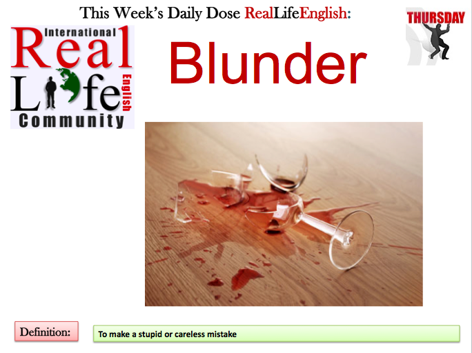 Blunder – RealLife English