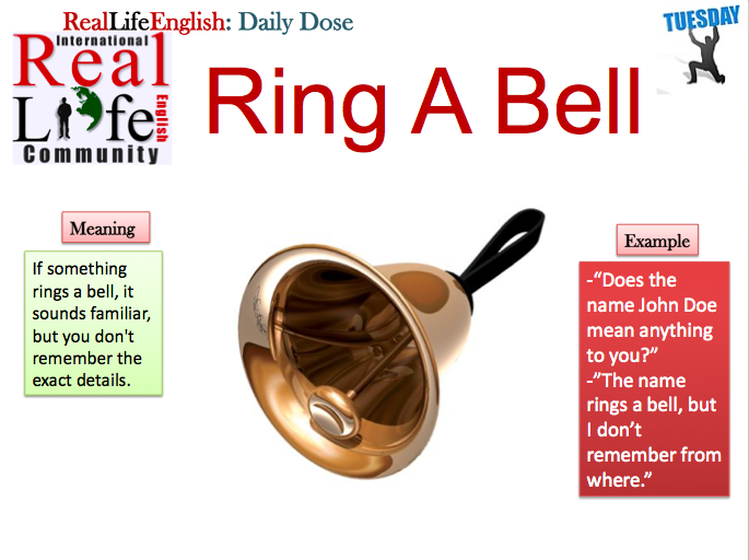 Phrase of the day: Ring a bell - English Solutions