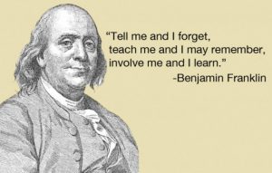 Tell me and I forget-ben franklin