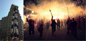 correfoc castellers barcelona