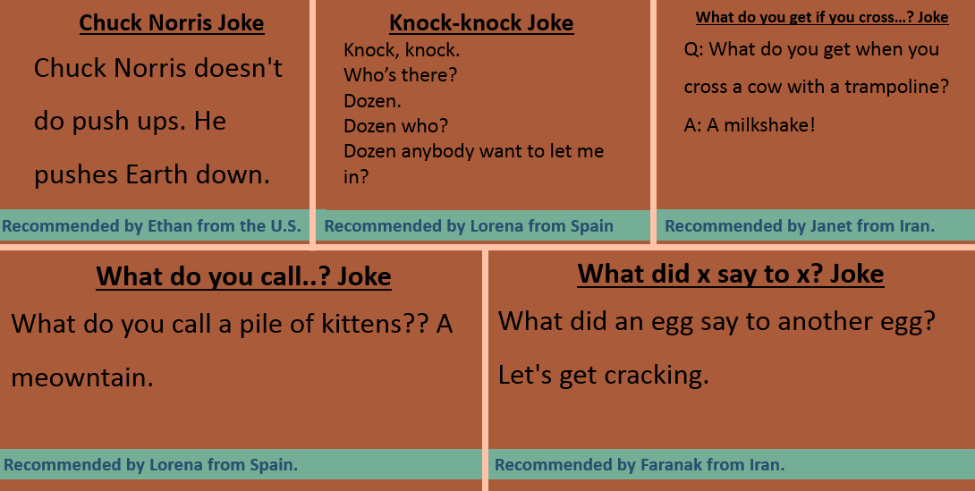 LOL!! Learn English vocabulary about JOKES: hilarious, dirty joke